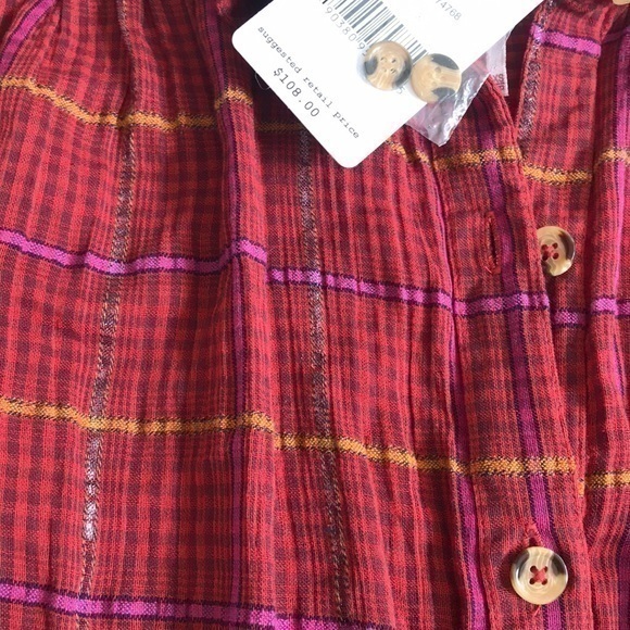 Free People Break My Stride Shirt. XS. - Picture 5 of 8